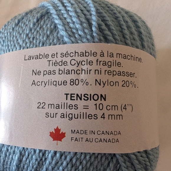 Patons Pearl Twist Vintage Yarn 3 x 50 g, Seafoam Green/Blue - Picture 4 of 7